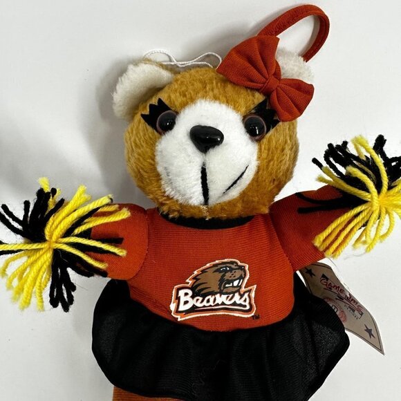 Oregon State Beavers Cheerleader Bear with Tag Stuffed Animal Plush - Picture 3 of 11